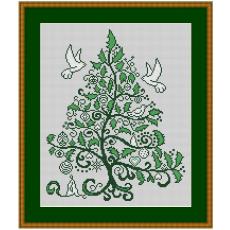 Stickpackung Weihnachtsilexbaum