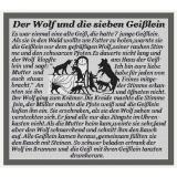 Stickvorlage Der Wolf und die 7 Geißlein